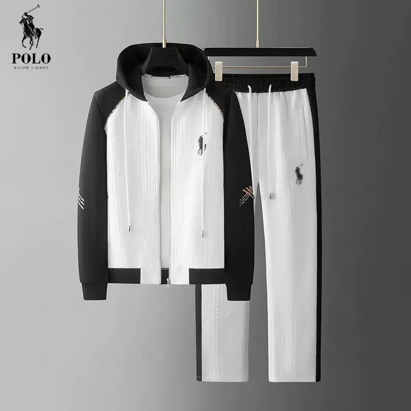 🅿️620 [POLO Paul] Hot-selling suit is coming. Focus on the original version of the official website. 2025 new hot-selling cardigan and sweatshirt suit. The original order is the best. 🇭🇰The meticulous work of top designers. Just for a fitting and perfect upper body effect. All-natural high-quality Tencel Roman cotton 100%, close-fitting comfort, noble and elegant! Original hardware embodies elegance and nobility! Counter size: M-4XL (up to 190 pounds)